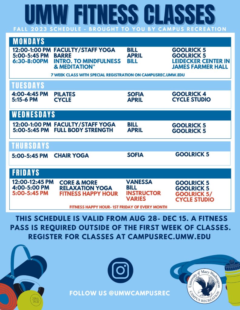 Fitness Classes Campus Recreation