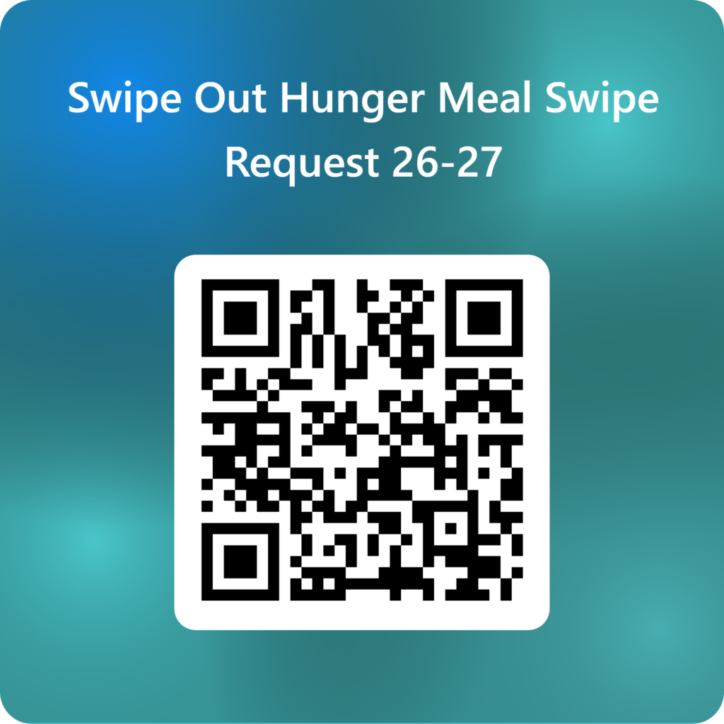 QR code for the UMW Swipe Out Hunger application for 26-27.
