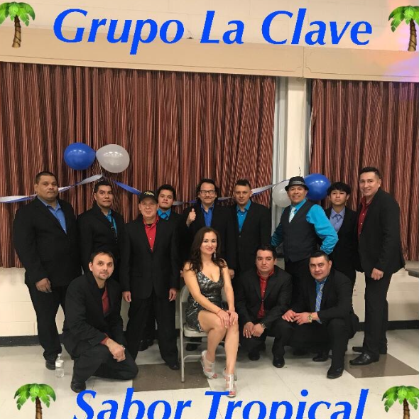 A photo of the Grupo La Clave band.